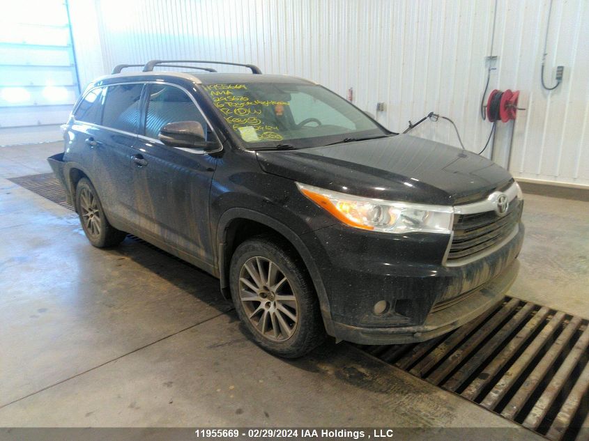 2016 Toyota Highlander Xle VIN: 5TDJKRFH5GS295670 Lot: 39241357