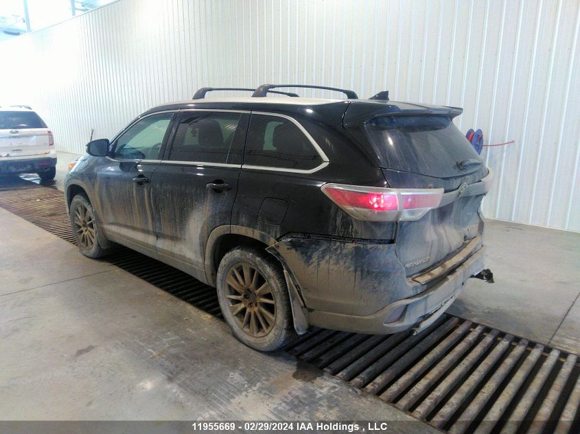 2016 Toyota Highlander Xle VIN: 5TDJKRFH5GS295670 Lot: 39241357