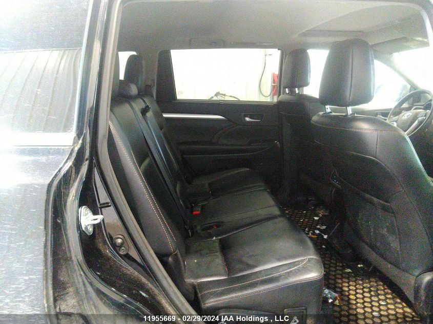 2016 Toyota Highlander Xle VIN: 5TDJKRFH5GS295670 Lot: 39241357