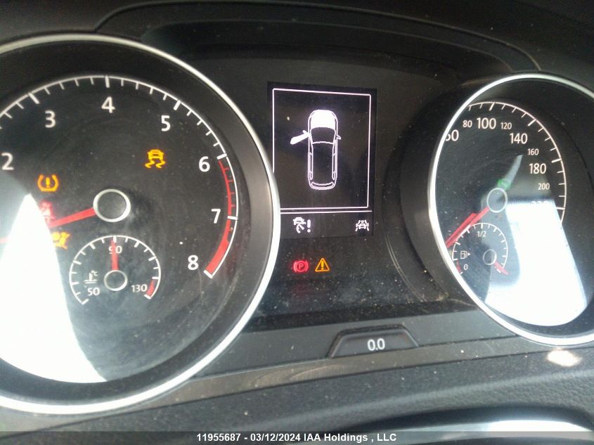 2017 Volkswagen Golf Alltrack VIN: 3VWH17AUXHM517855 Lot: 11955687