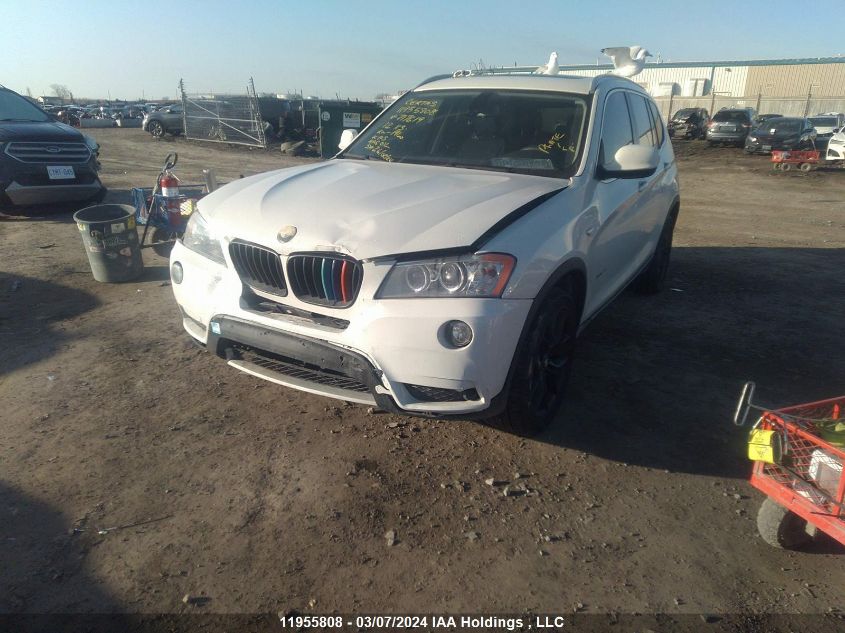 2012 BMW X3 xDrive28I VIN: 5UXWX5C57CL717619 Lot: 11955808