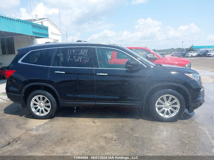 2017 Honda Pilot VIN: 5FNYF6H92HB504277 Lot: 11955888