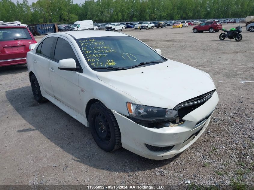 2012 Mitsubishi Lancer VIN: JA32V2FW7CU609325 Lot: 11955892