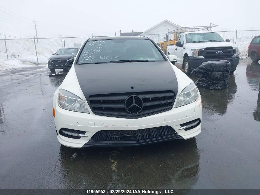 2011 Mercedes-Benz C-Class VIN: WDDGF8FB3BA511483 Lot: 11955953