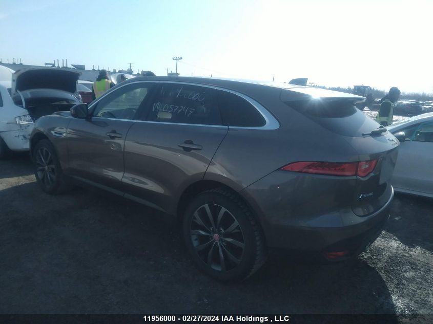 2017 Jaguar F-Pace VIN: SADCK2BVXHA057747 Lot: 11956000