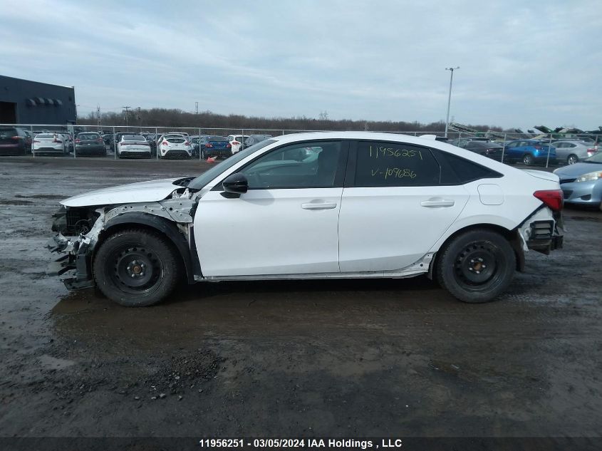 2022 Honda Civic Sedan VIN: 2HGFE2F52NH109686 Lot: 11956251