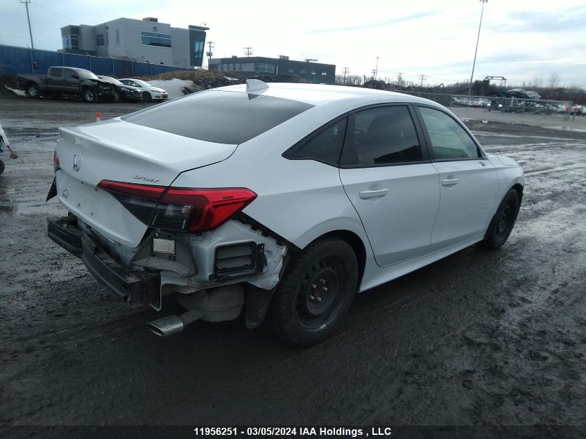 2022 Honda Civic Sedan VIN: 2HGFE2F52NH109686 Lot: 11956251