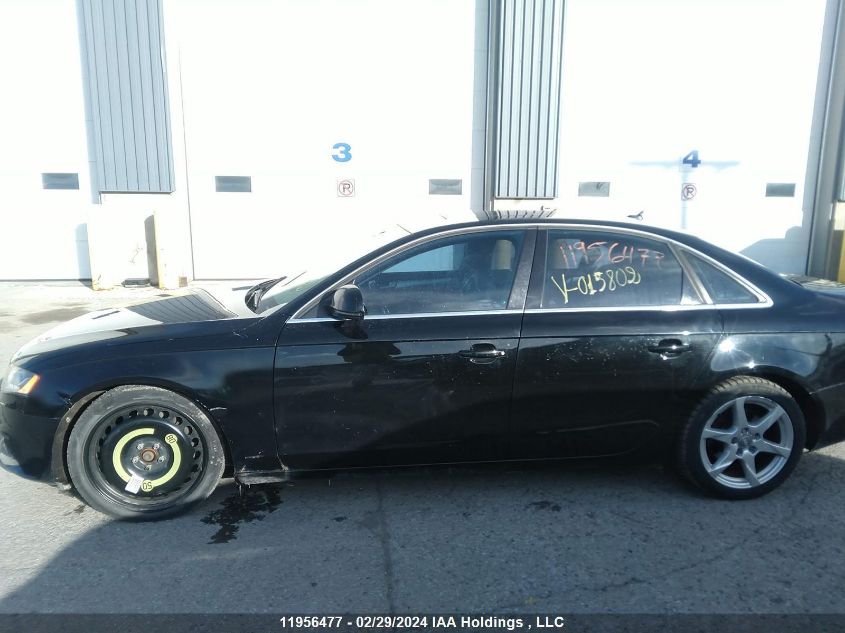 2009 Audi A4 3.2 Quattro VIN: WAULK68K39N015802 Lot: 11956477