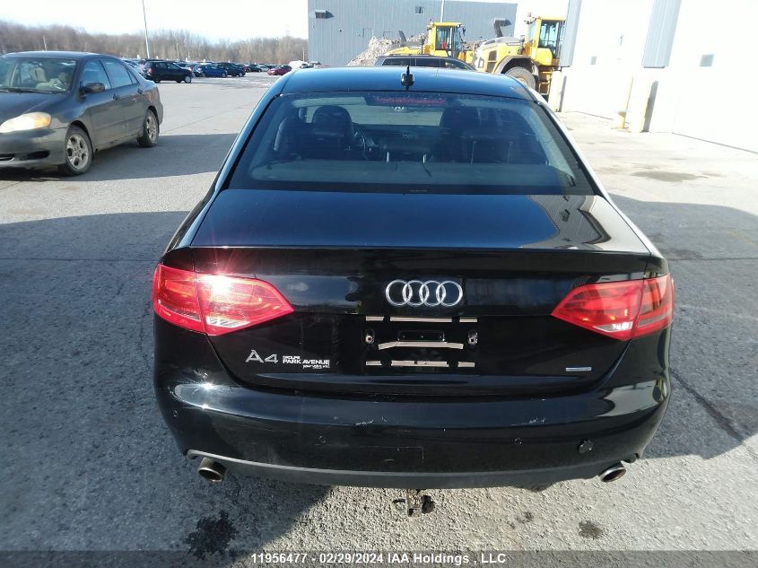 2009 Audi A4 3.2 Quattro VIN: WAULK68K39N015802 Lot: 11956477