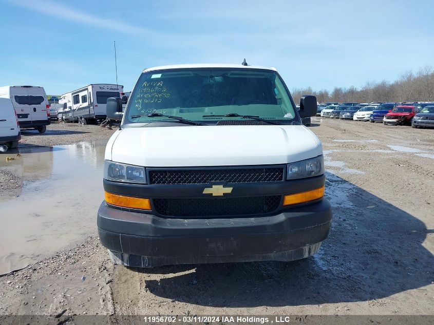 2021 Chevrolet Express Cargo Van VIN: 1GCWGBFP5M1161272 Lot: 11956702