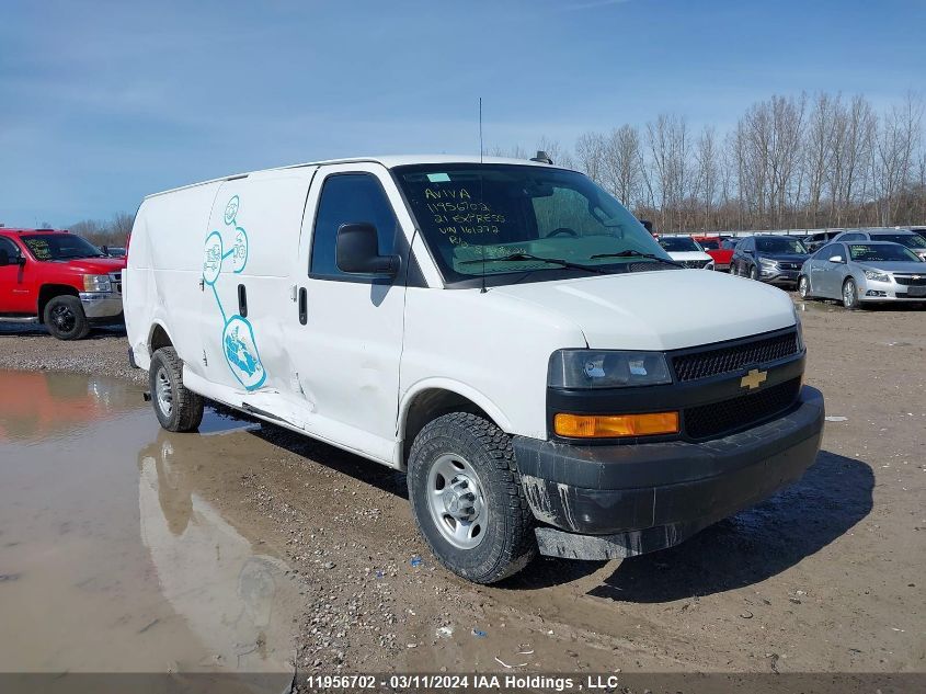 2021 Chevrolet Express Cargo Van VIN: 1GCWGBFP5M1161272 Lot: 11956702