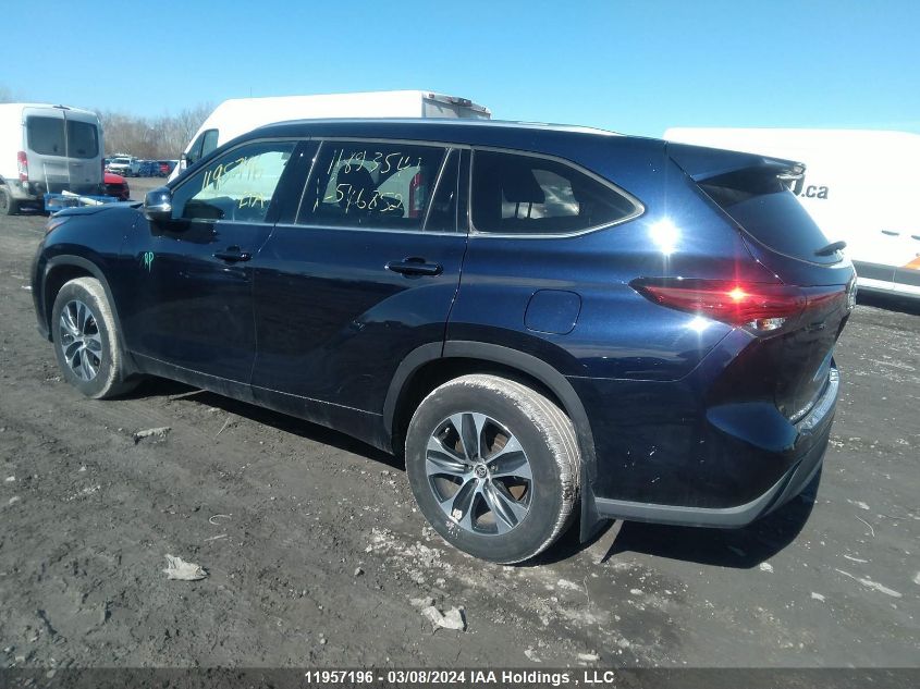 2021 Toyota Highlander Xle VIN: 5TDGZRBH8MS546852 Lot: 11957196