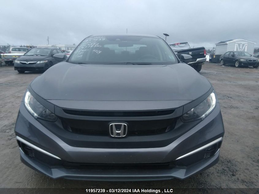 2020 Honda Civic Lx VIN: 2HGFC2F5XLH015882 Lot: 11957239