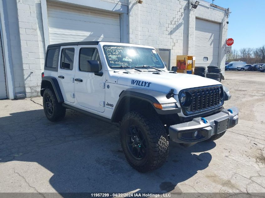 2024 Jeep Wrangler 4Xe 4-Door Willys VIN: 1C4RJXN60RW161114 Lot: 11957299