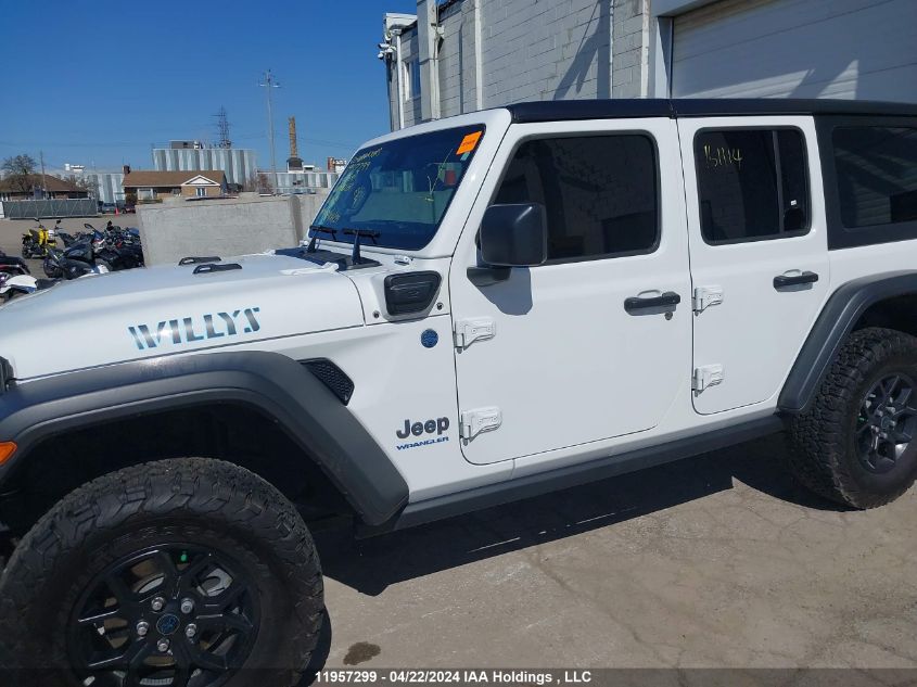 2024 Jeep Wrangler 4Xe 4-Door Willys VIN: 1C4RJXN60RW161114 Lot: 11957299