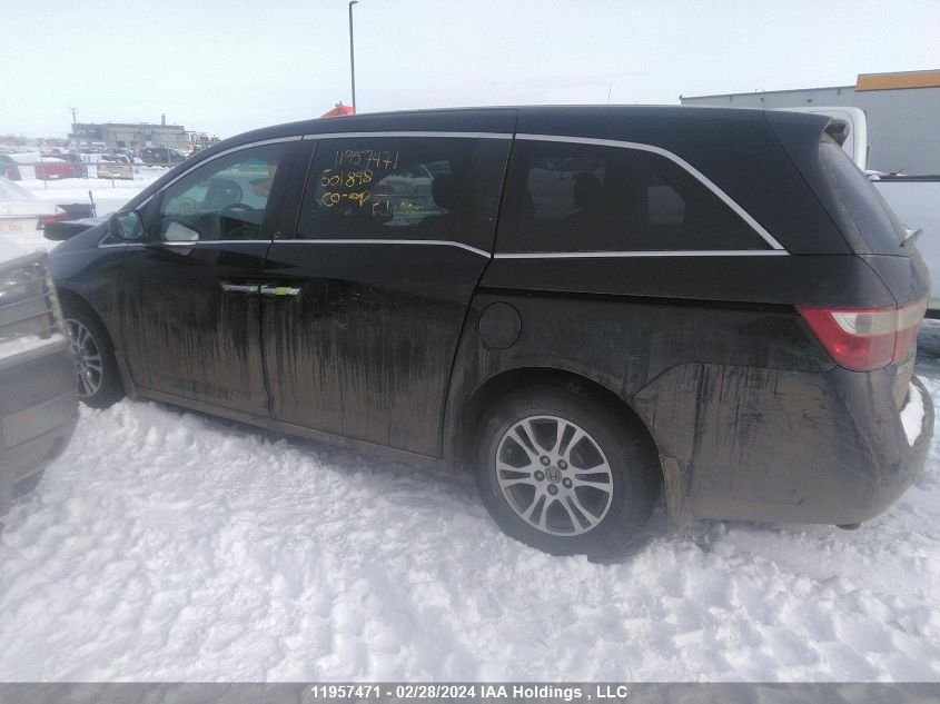 2013 Honda Odyssey Ex-L VIN: 5FNRL5H69DB501898 Lot: 11957471