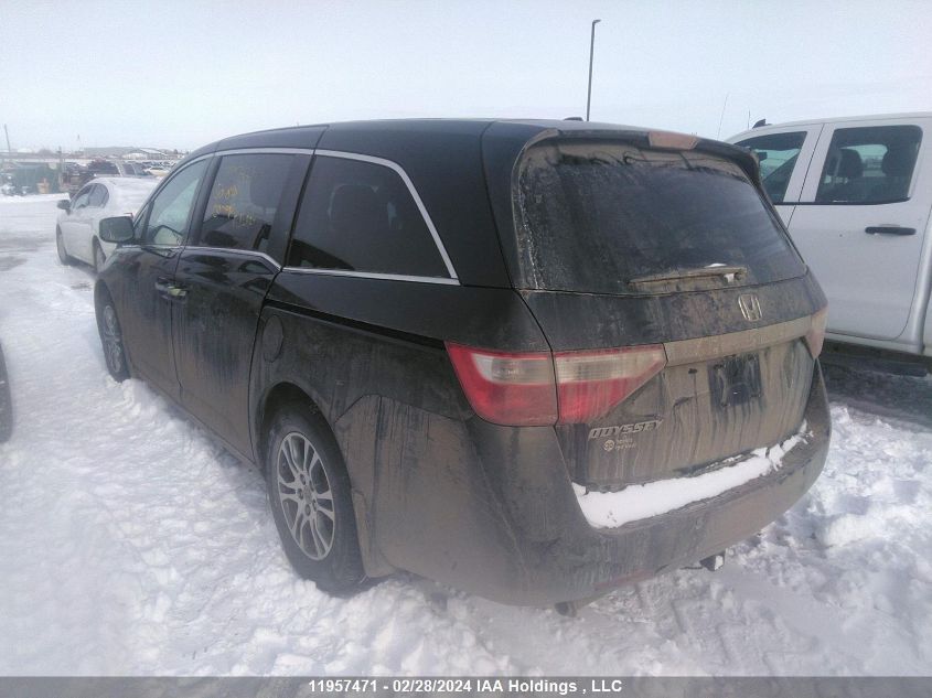 2013 Honda Odyssey Ex-L VIN: 5FNRL5H69DB501898 Lot: 11957471