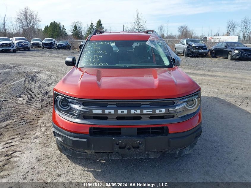 2022 Ford Bronco Sport Big Bend VIN: 3FMCR9B65NRD75894 Lot: 11957812