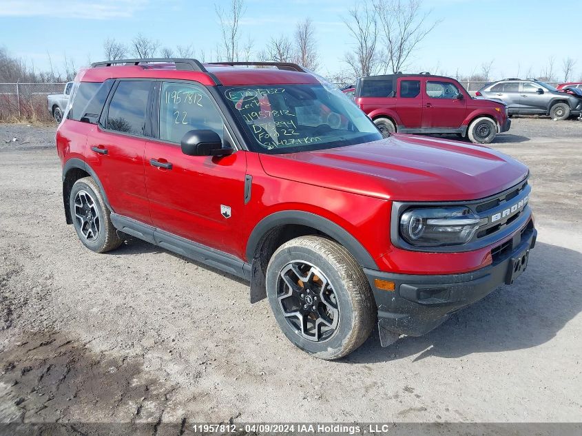 2022 Ford Bronco Sport Big Bend VIN: 3FMCR9B65NRD75894 Lot: 11957812