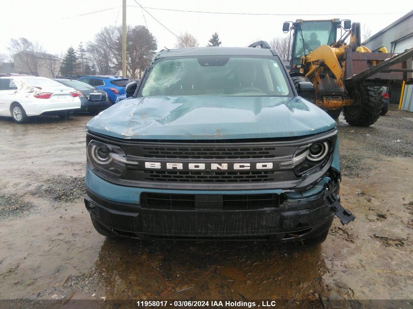 2021 Ford Bronco Sport Badlands VIN: 3FMCR9D90MRA56134 Lot: 11958017