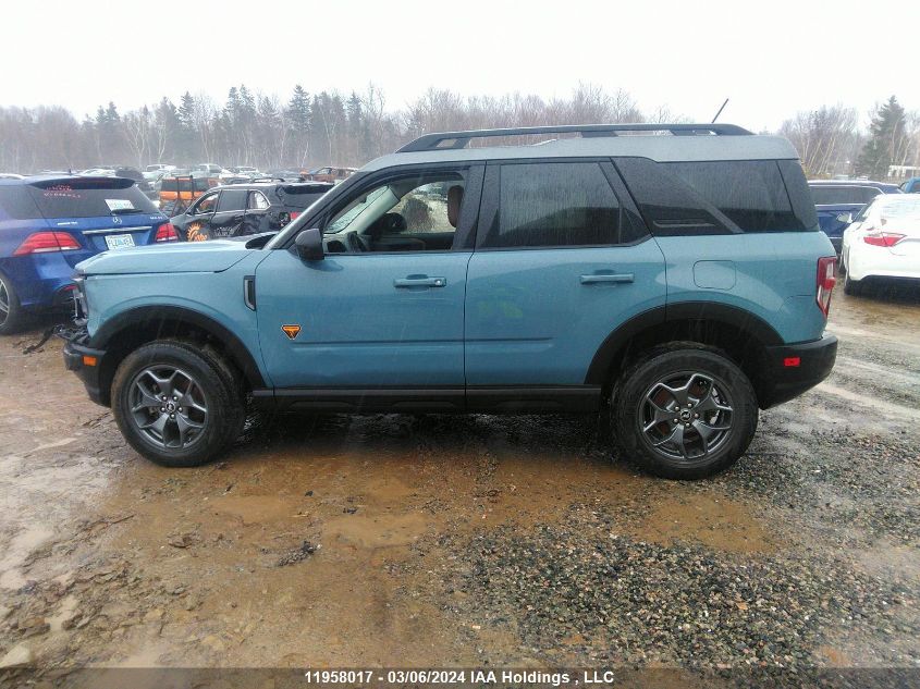 2021 Ford Bronco Sport Badlands VIN: 3FMCR9D90MRA56134 Lot: 11958017