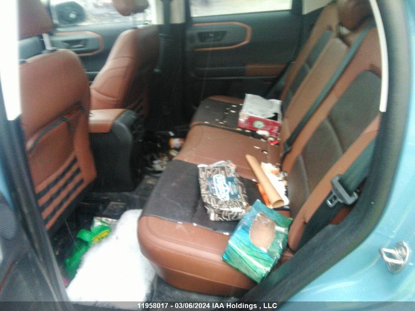 2021 Ford Bronco Sport Badlands VIN: 3FMCR9D90MRA56134 Lot: 11958017