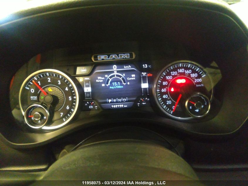 2019 Ram 1500 Laramie VIN: 1C6SRFJT1KN862845 Lot: 11958075