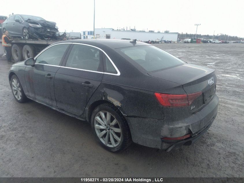 2018 Audi A4 Komfort VIN: WAUANAF42JA088130 Lot: 51173754