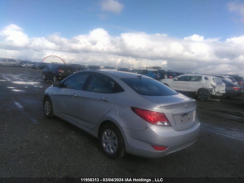 2016 Hyundai Accent Se VIN: KMHCT4AE8GU107950 Lot: 11958313