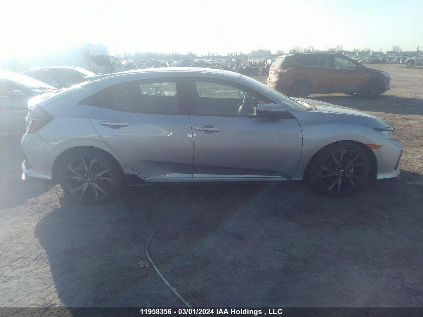 2018 Honda Civic Hatchback VIN: SHHFK7H95JU307228 Lot: 11958356