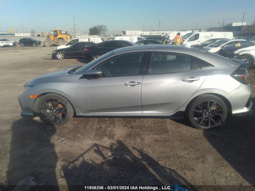 2018 Honda Civic Hatchback VIN: SHHFK7H95JU307228 Lot: 11958356