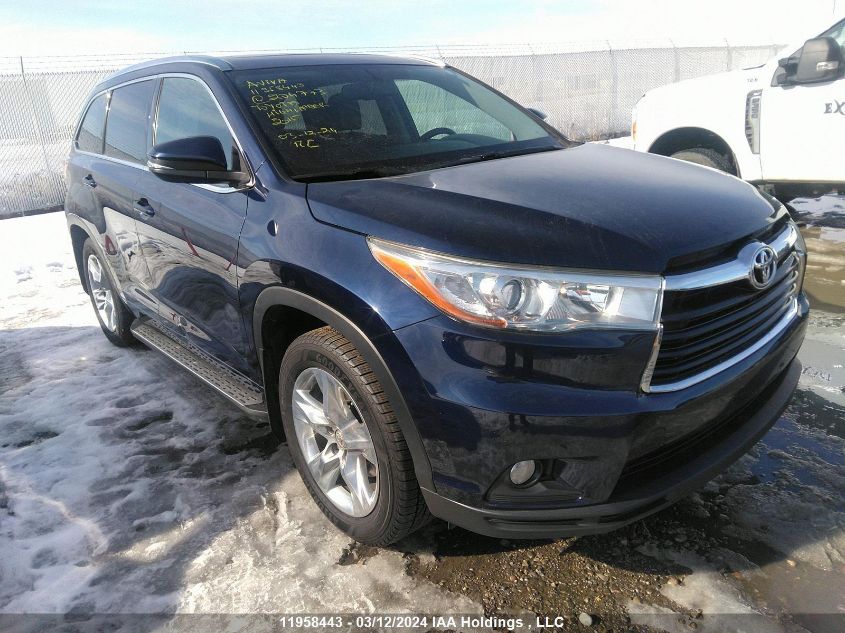 2015 Toyota Highlander Limited VIN: 5TDDKRFH6FS204773 Lot: 11958443