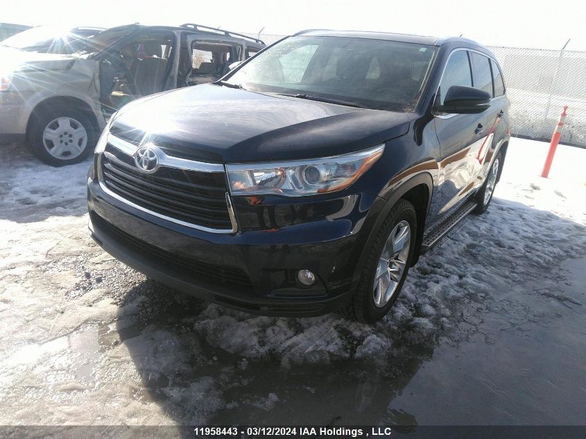 2015 Toyota Highlander Limited VIN: 5TDDKRFH6FS204773 Lot: 11958443