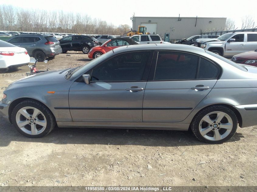 2005 BMW 3 Series VIN: WBAEU33475PR18589 Lot: 11958580