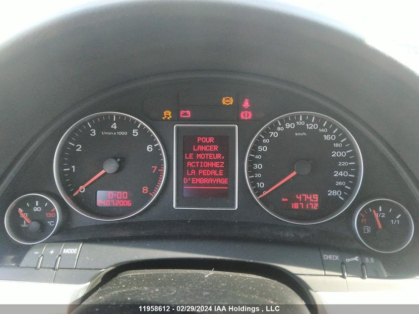 2008 Audi A4 VIN: WAUKF68E78A073914 Lot: 11958612