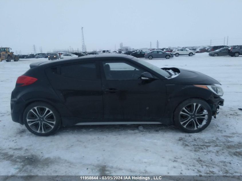 2016 Hyundai Veloster Turbo VIN: KMHTC6AE3GU297345 Lot: 11958644