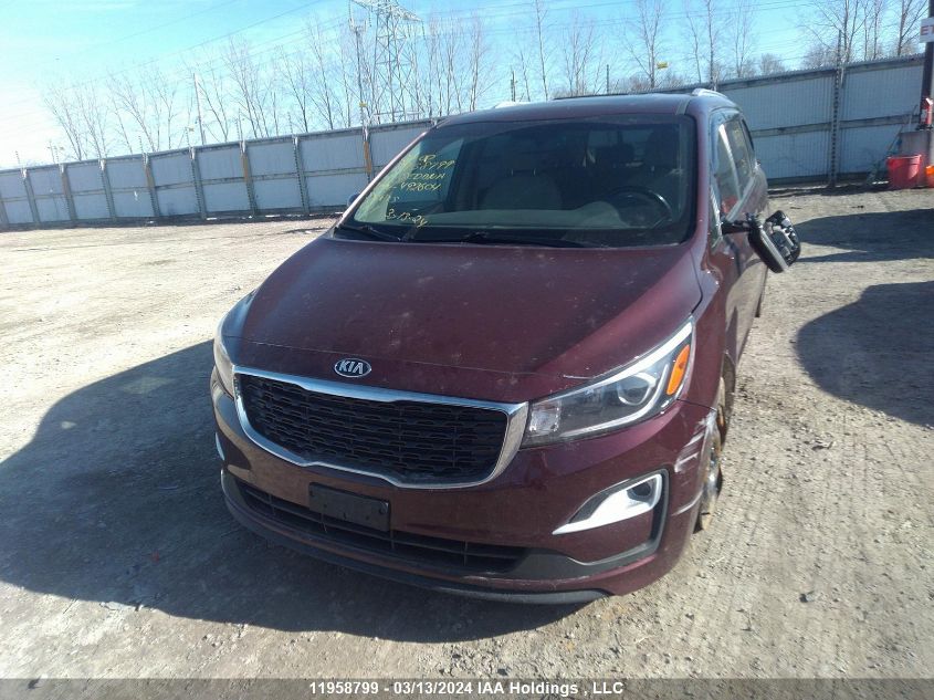 2019 Kia Sedona VIN: KNDMC5C19K6492604 Lot: 11958799