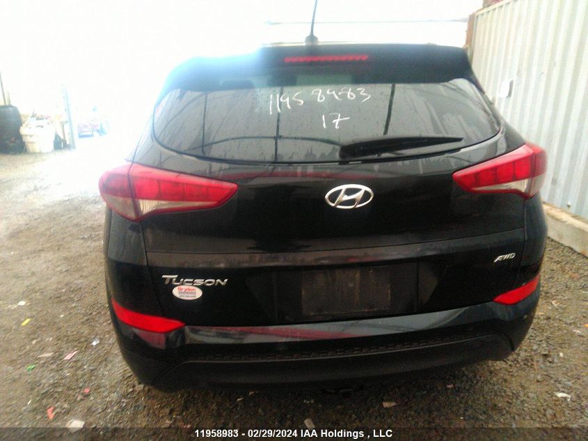 2017 Hyundai Tucson Limited/Sport And Eco/Se VIN: KM8J3CA24HU429719 Lot: 11958983