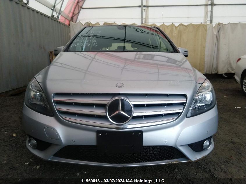 2014 Mercedes-Benz B-Class VIN: WDDMH4EB4EJ252868 Lot: 11959013