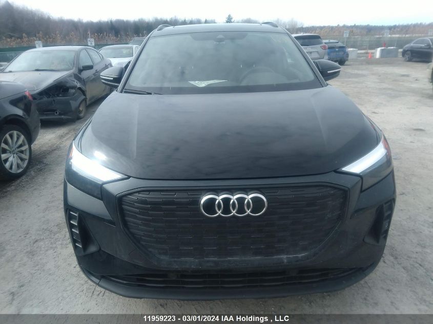 2024 Audi Q4 E-Tron VIN: WA1G2AFZ6RP021910 Lot: 11959223