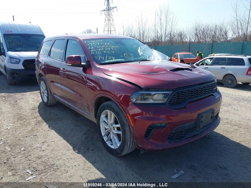 2022 Dodge Durango R/T VIN: 1C4SDJCT9NC223491 Lot: 51421084