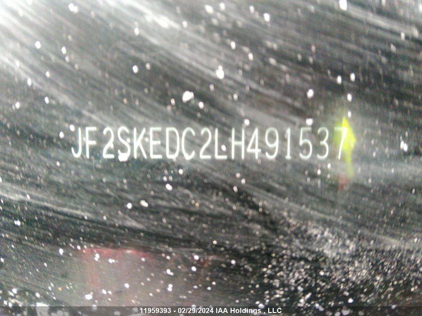 2020 Subaru Forester VIN: JF2SKEDC2LH491537 Lot: 11959393