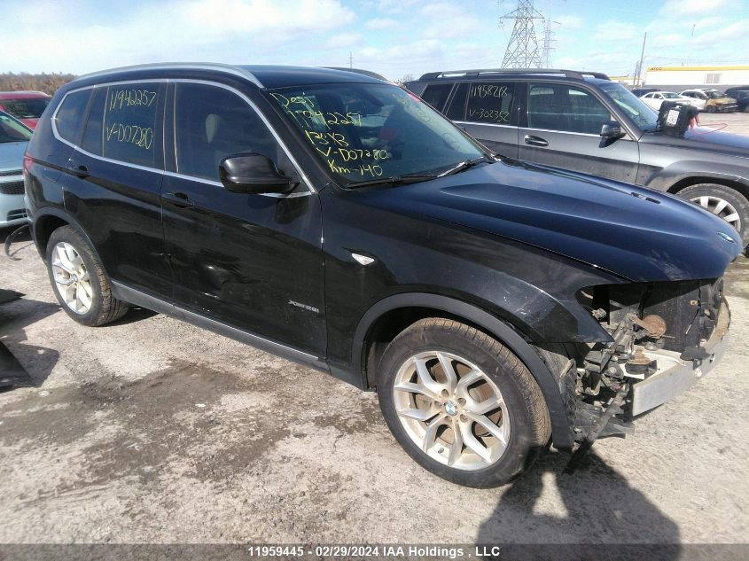 2013 BMW X3 VIN: 5UXWX9C58D0D07280 Lot: 11959445