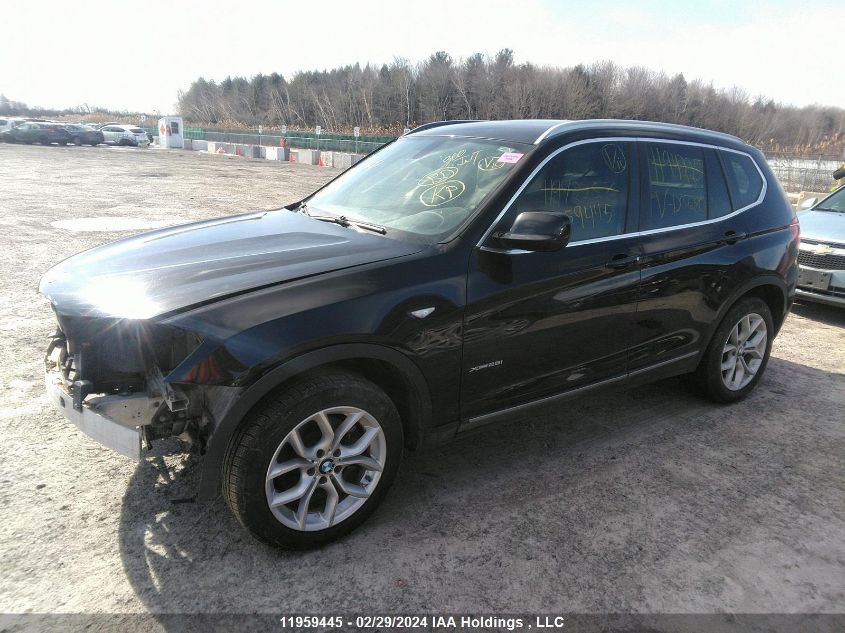 2013 BMW X3 VIN: 5UXWX9C58D0D07280 Lot: 11959445