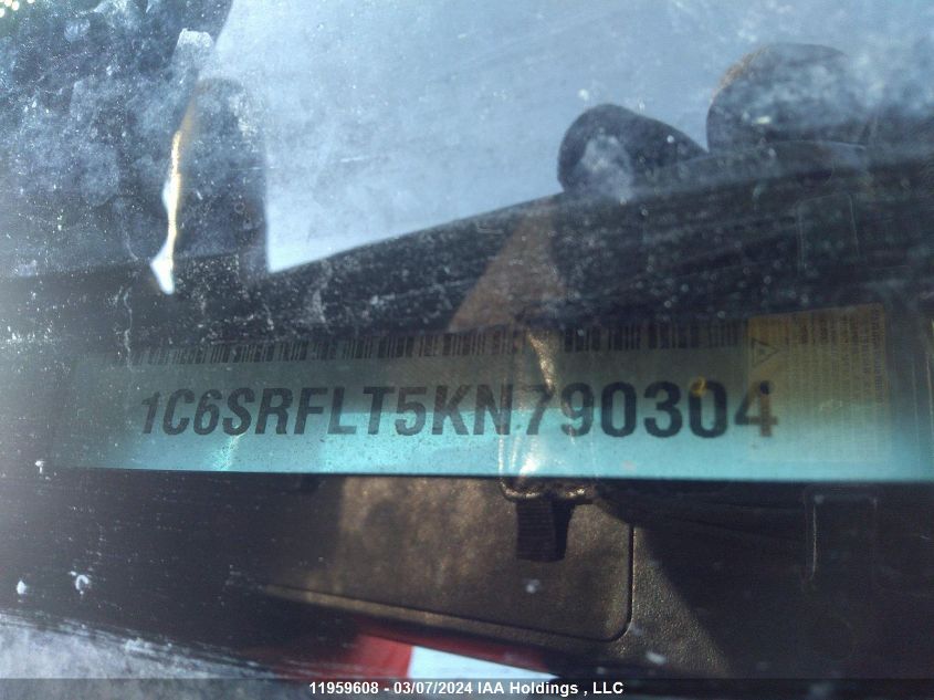 2019 Ram 1500 Rebel VIN: 1C6SRFLT5KN790304 Lot: 11959608