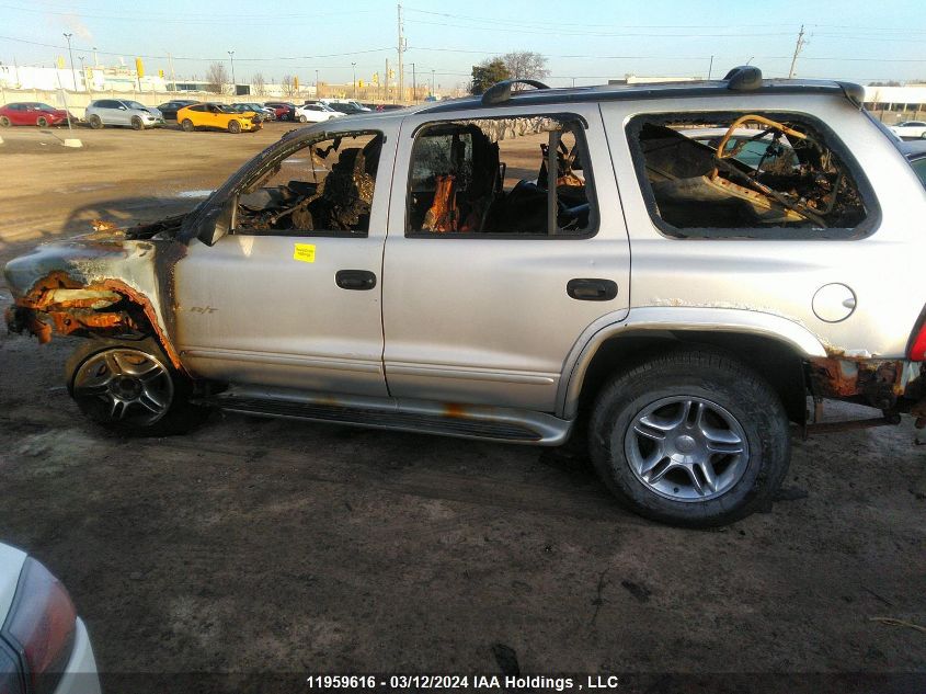 2002 Dodge Durango VIN: 1B4HS78Z12F165478 Lot: 11959616