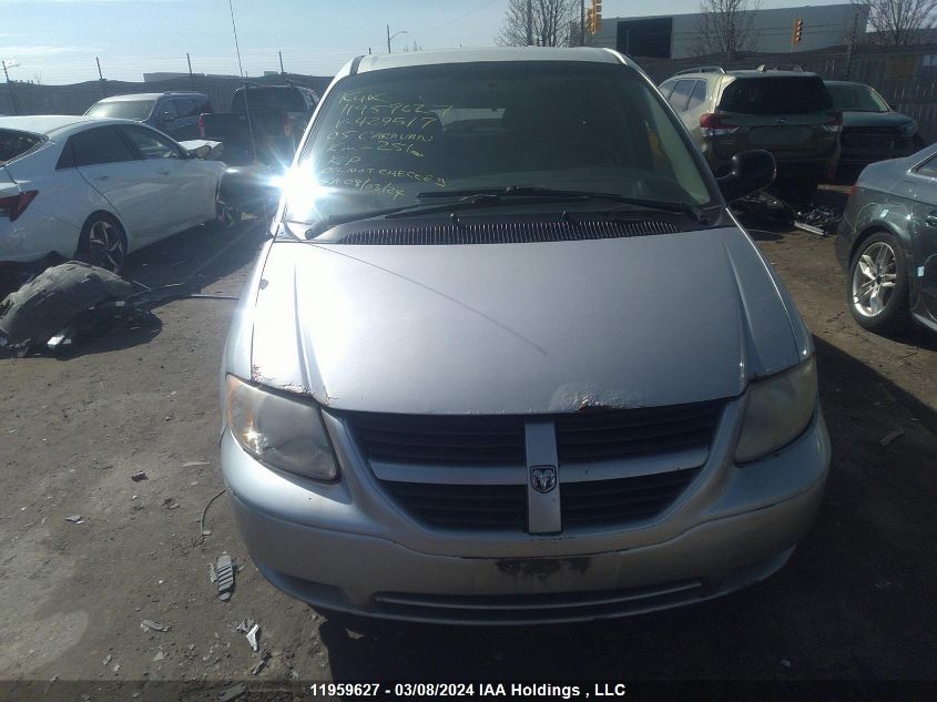 2005 Dodge Caravan Sxt VIN: 1D4GP45R05B429517 Lot: 11959627