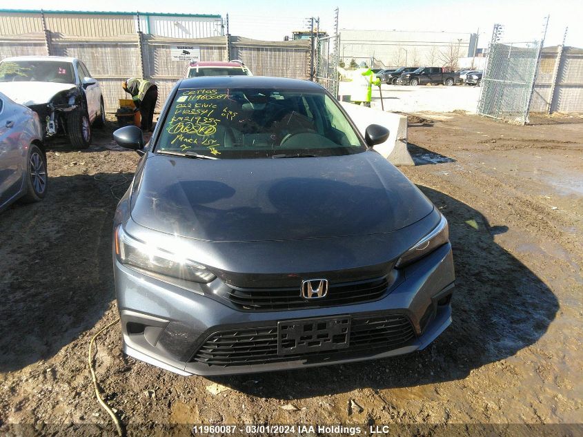 2022 Honda Civic Sedan VIN: 2HGFE2F24NH103541 Lot: 11960087