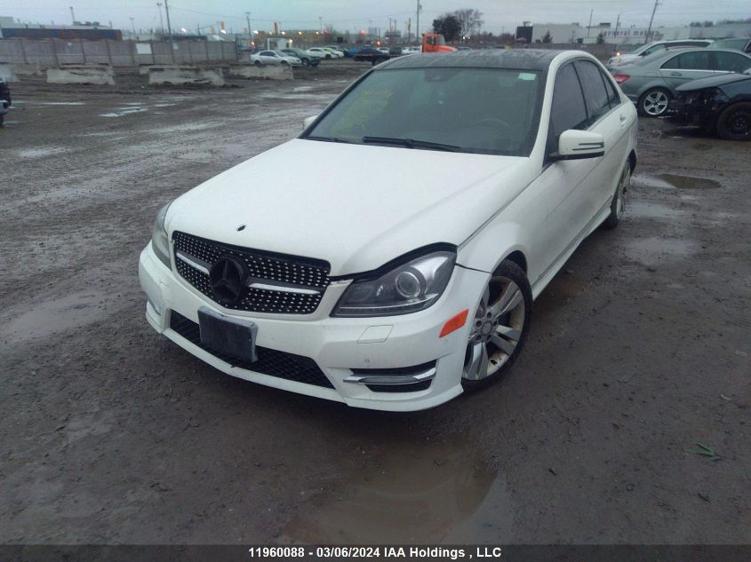 2012 Mercedes-Benz C-Class VIN: WDDGF8BB5CA699625 Lot: 11960088