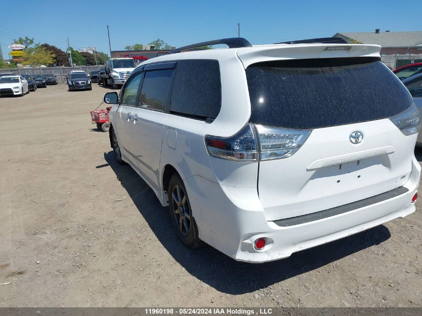 2013 Toyota Sienna Sport VIN: 5TDXK3DC6DS281593 Lot: 11960198